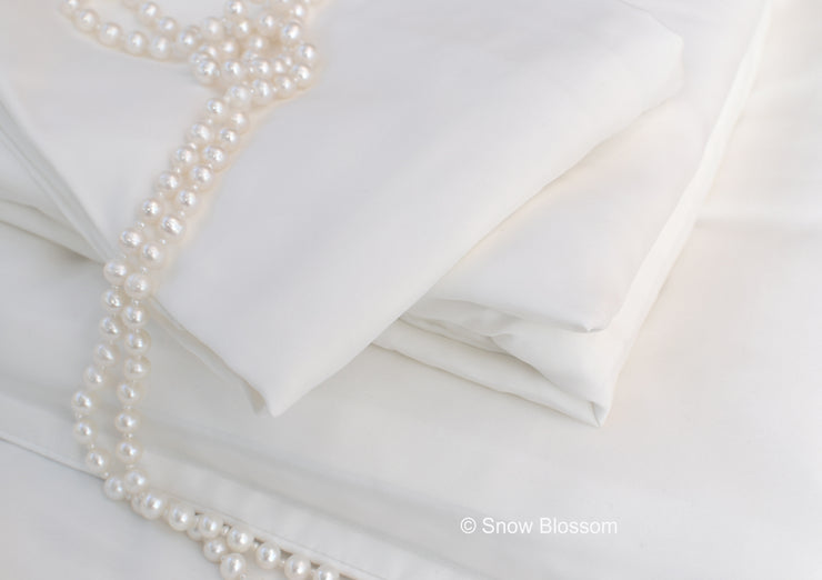 Cot Bed Silk Duvet Cover - Habotai - Snow Blossom Limited