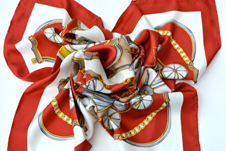 100% Pure Silk Scarves - Carriage - Snow Blossom Limited