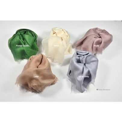 Deluxe Super Fine Cashmere Shawl/Scarves - Snow Blossom Limited