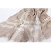 100% Fine Cashmere Scarf-Checks - Snow Blossom Limited