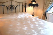 Silk Jacquard Duvet Cover - Snow Blossom Limited