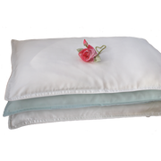 Cot Bed Silk Filled Pillow With Cotton Casing - Snow Blossom Limited