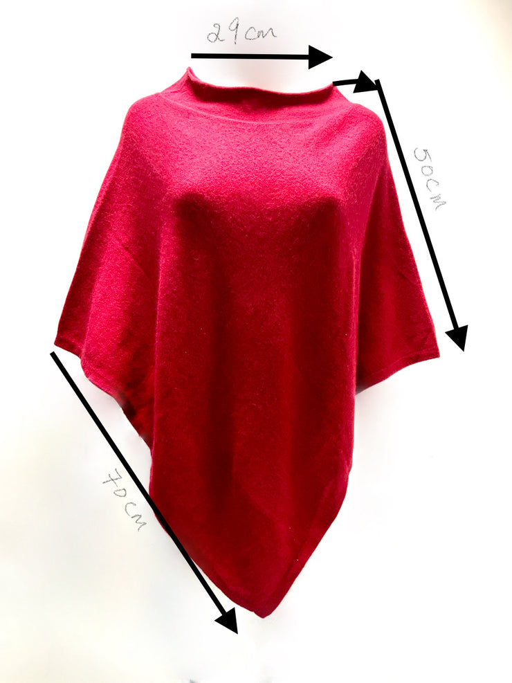 Cashmere Ponchos Triangle - Snow Blossom Limited