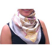 100% Pure Silk Scarves - Stirrups - Snow Blossom Limited