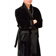 Silk Velvet Dressing Gown For Men - Snow Blossom Limited