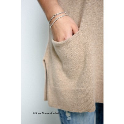 Pure Cashmere Tunic - Snow Blossom Limited